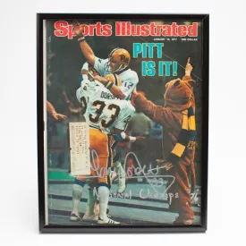 1977 Tony Dorsett Autographed Magazine (Framed)