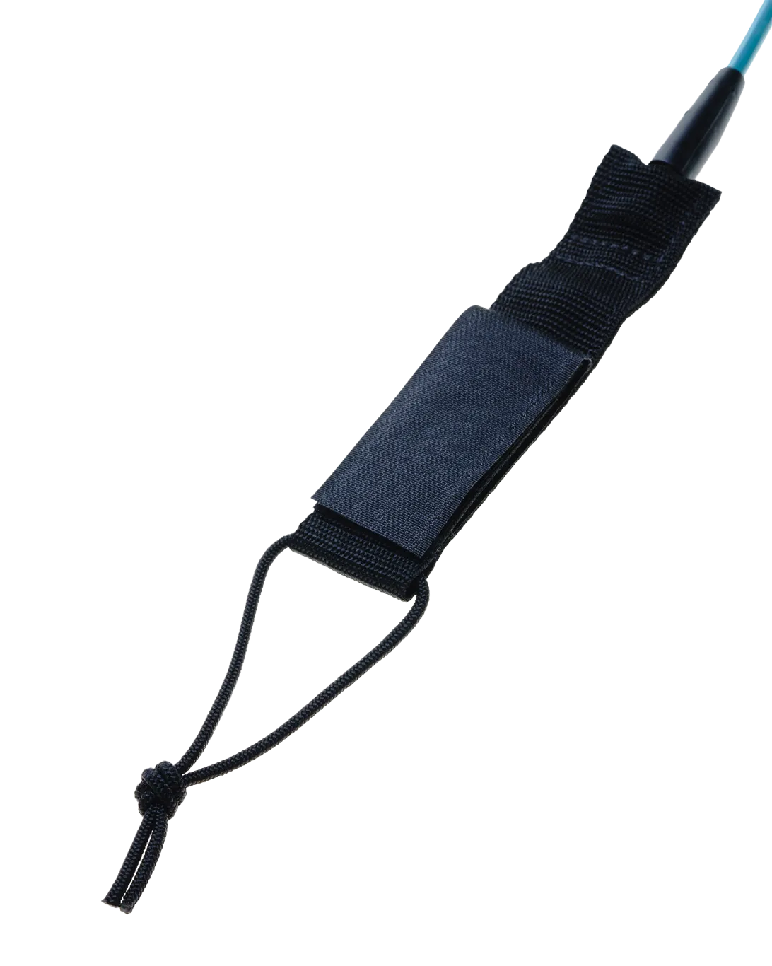 9'0" Surfboard Ankle Leash in Black & Petrol Blue