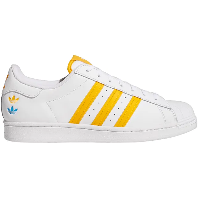 Adidas Men's Superstar Shoes - White / Yellow