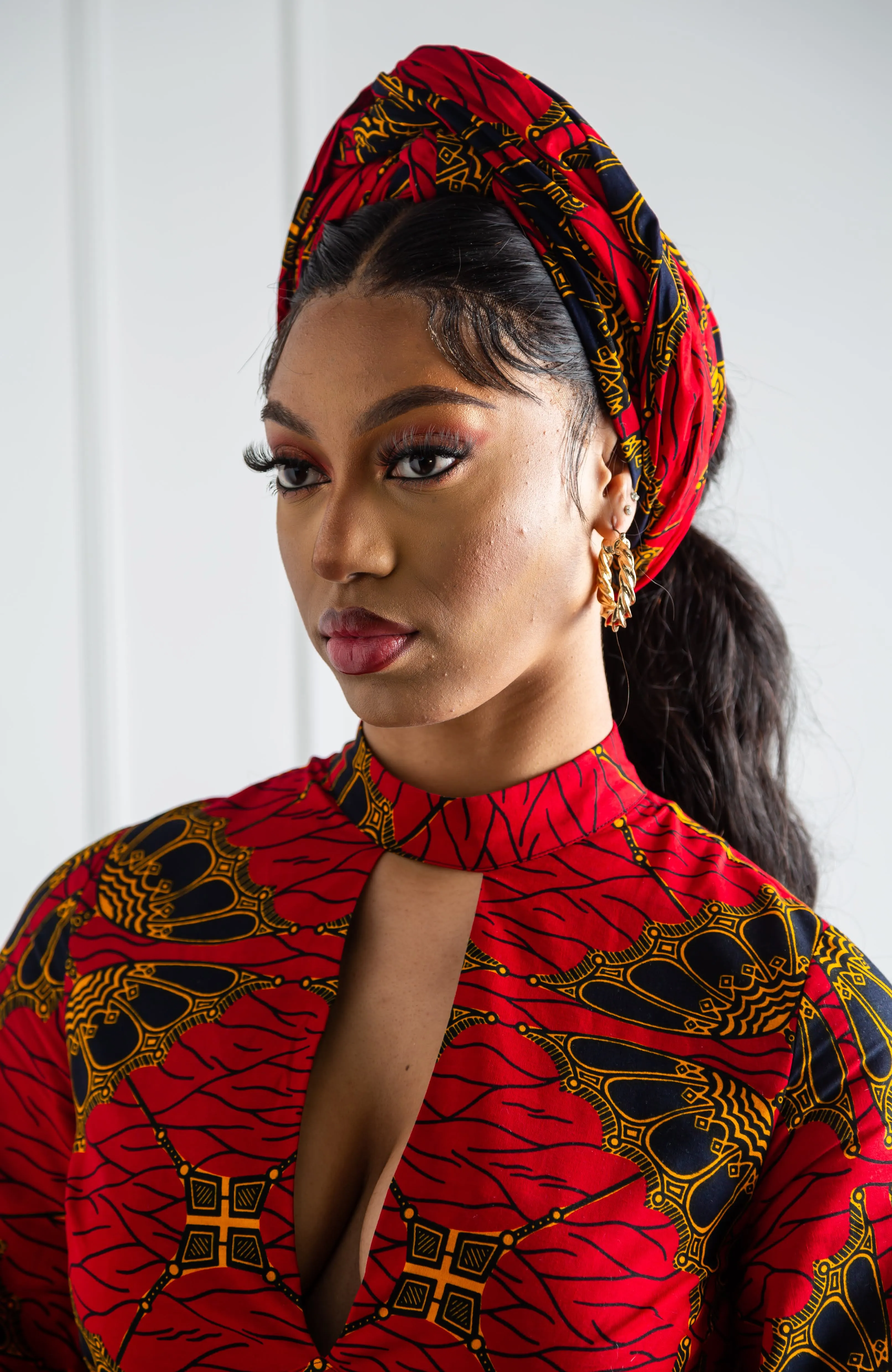 Ankara African Wax Print Headwrap - CORDELIA