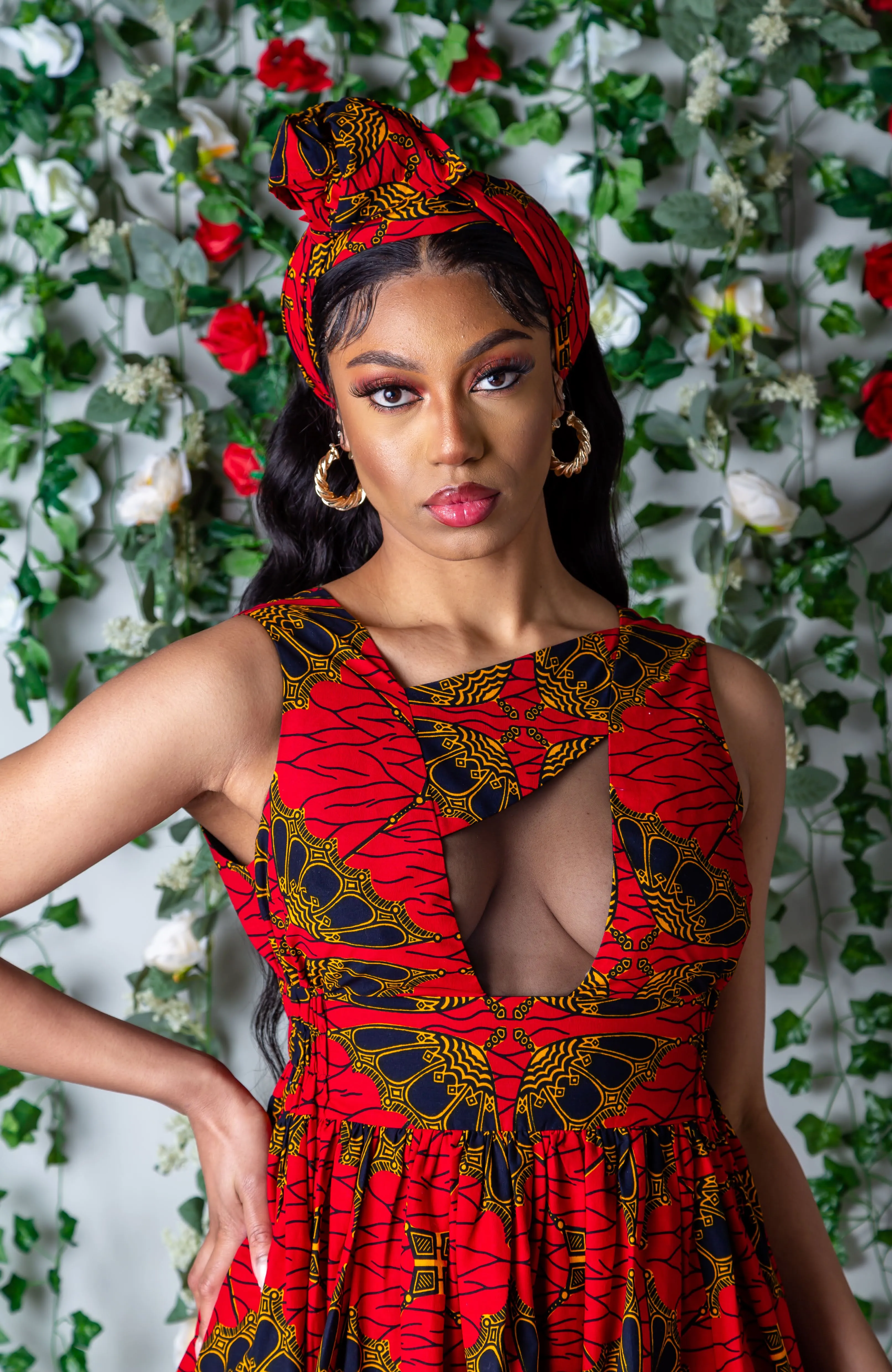 Ankara African Wax Print Headwrap - CORDELIA