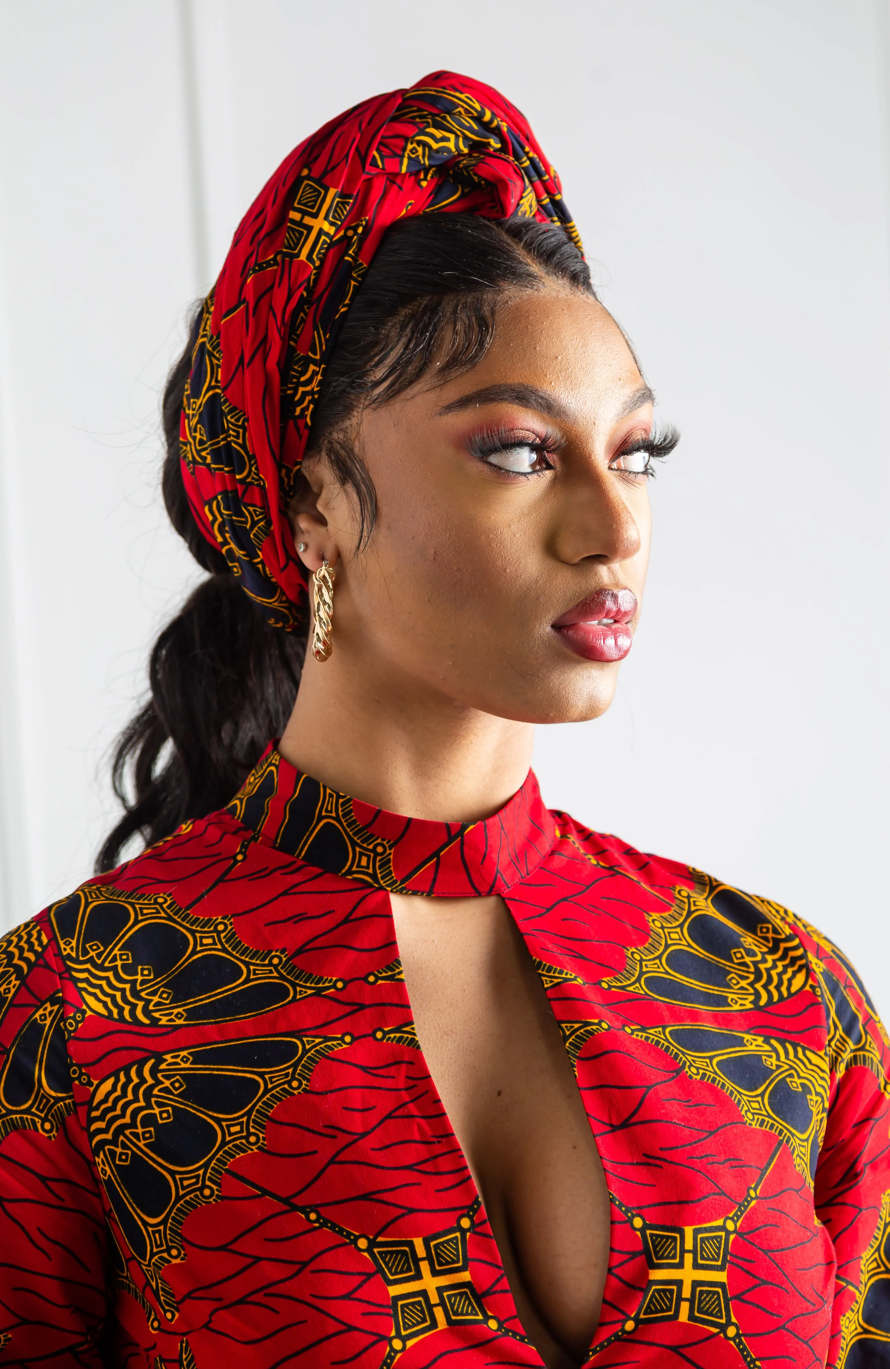 Ankara African Wax Print Headwrap - CORDELIA