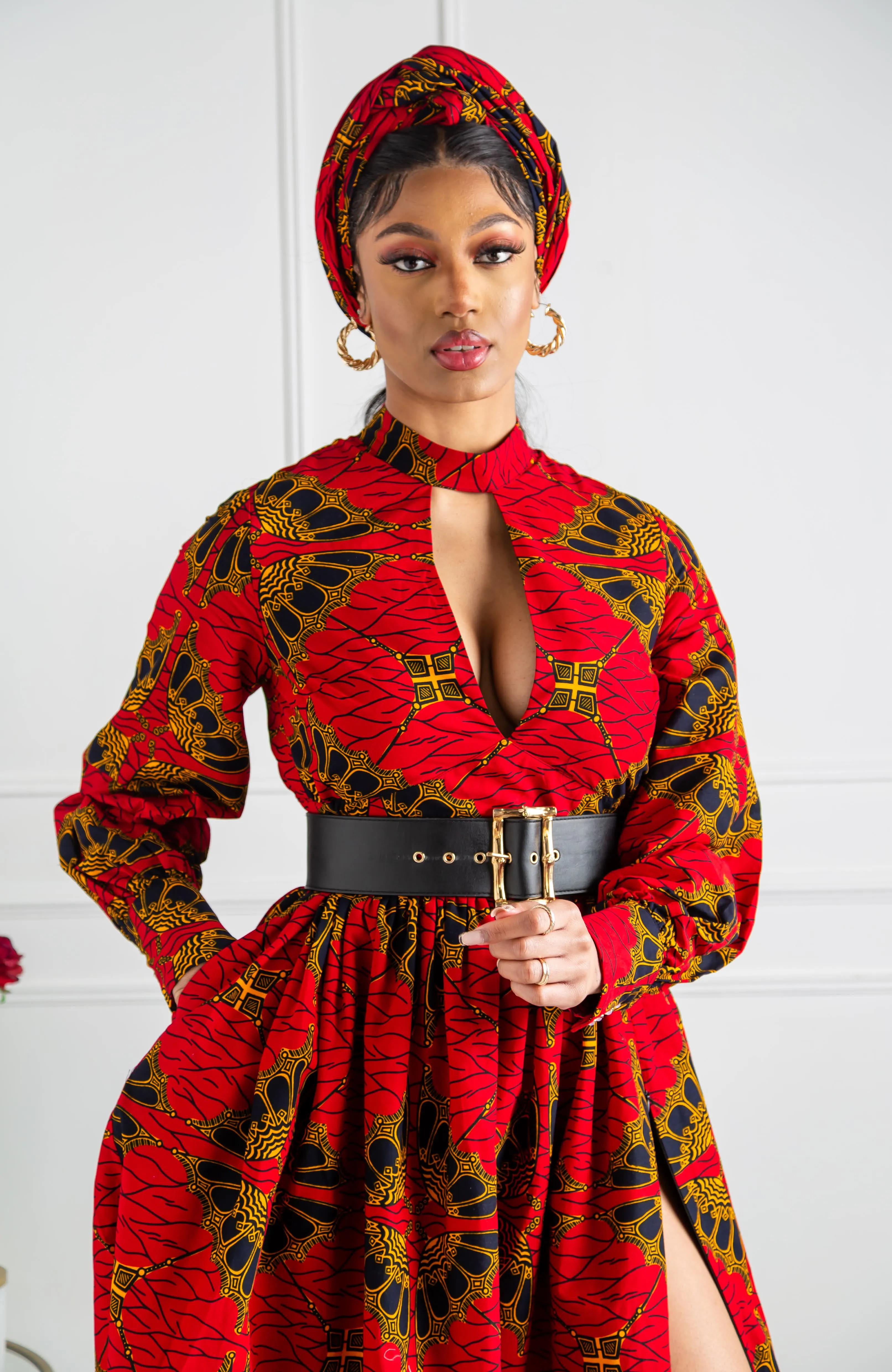 Ankara African Wax Print Headwrap - CORDELIA