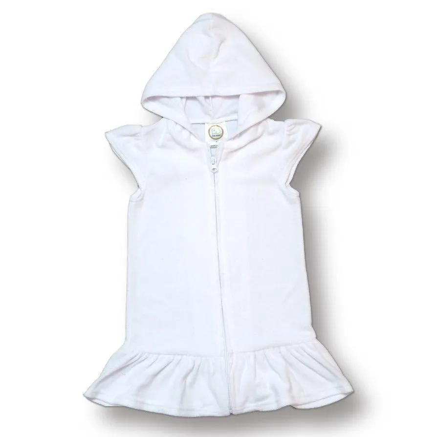 Baby/Kids Terry Cloth Swim Cover Up, White