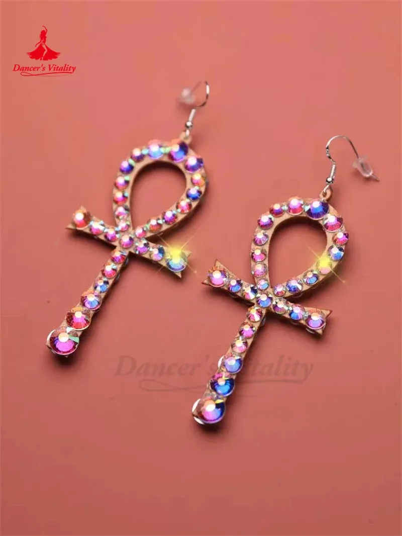 Belly Dance Earrings for Women Dance Performance Costumes Jewels