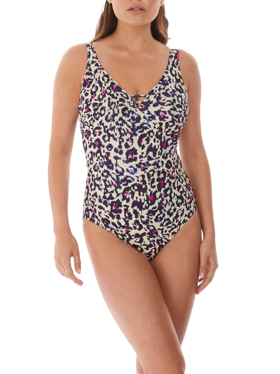 Bonito V-Neck Swimsuit - Amethyst