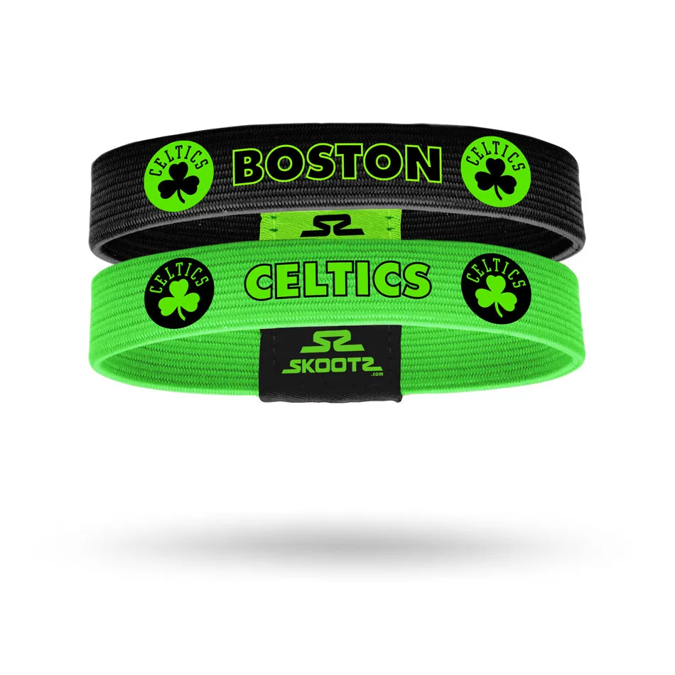 Boston Celtics Neon Green 2 Pack NBA Wristbands