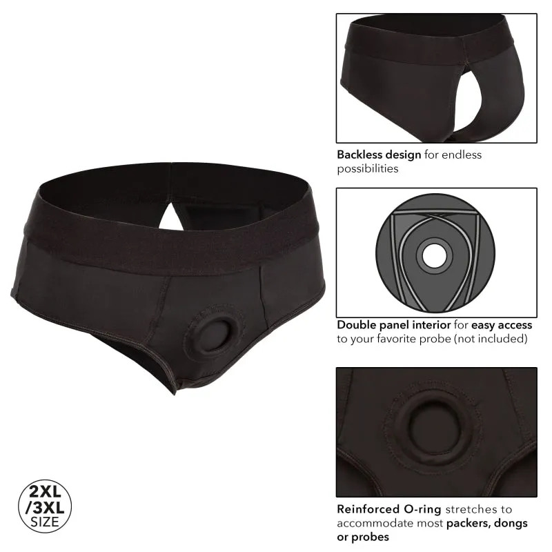 Boundless Backless Brief - 2xl/3xl - Black