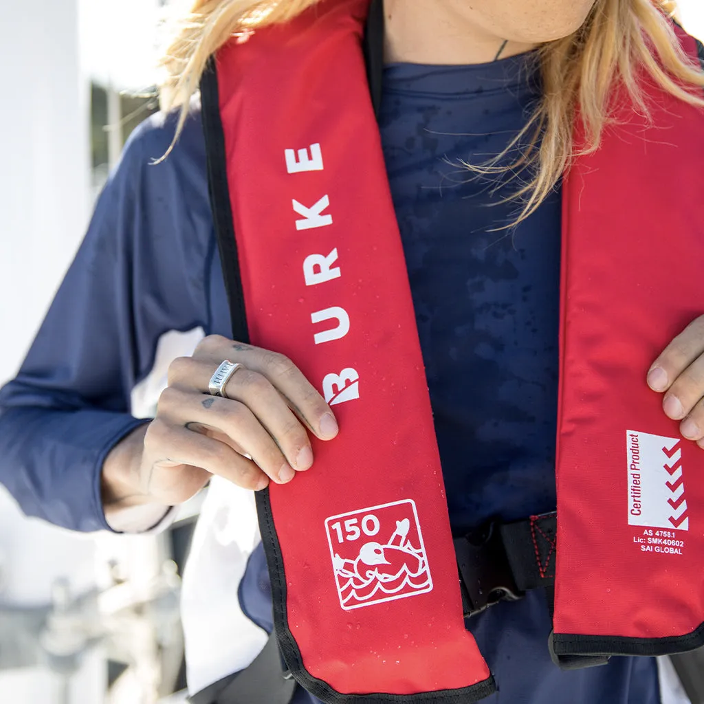 Burke Standard Inflatable PFD - Red