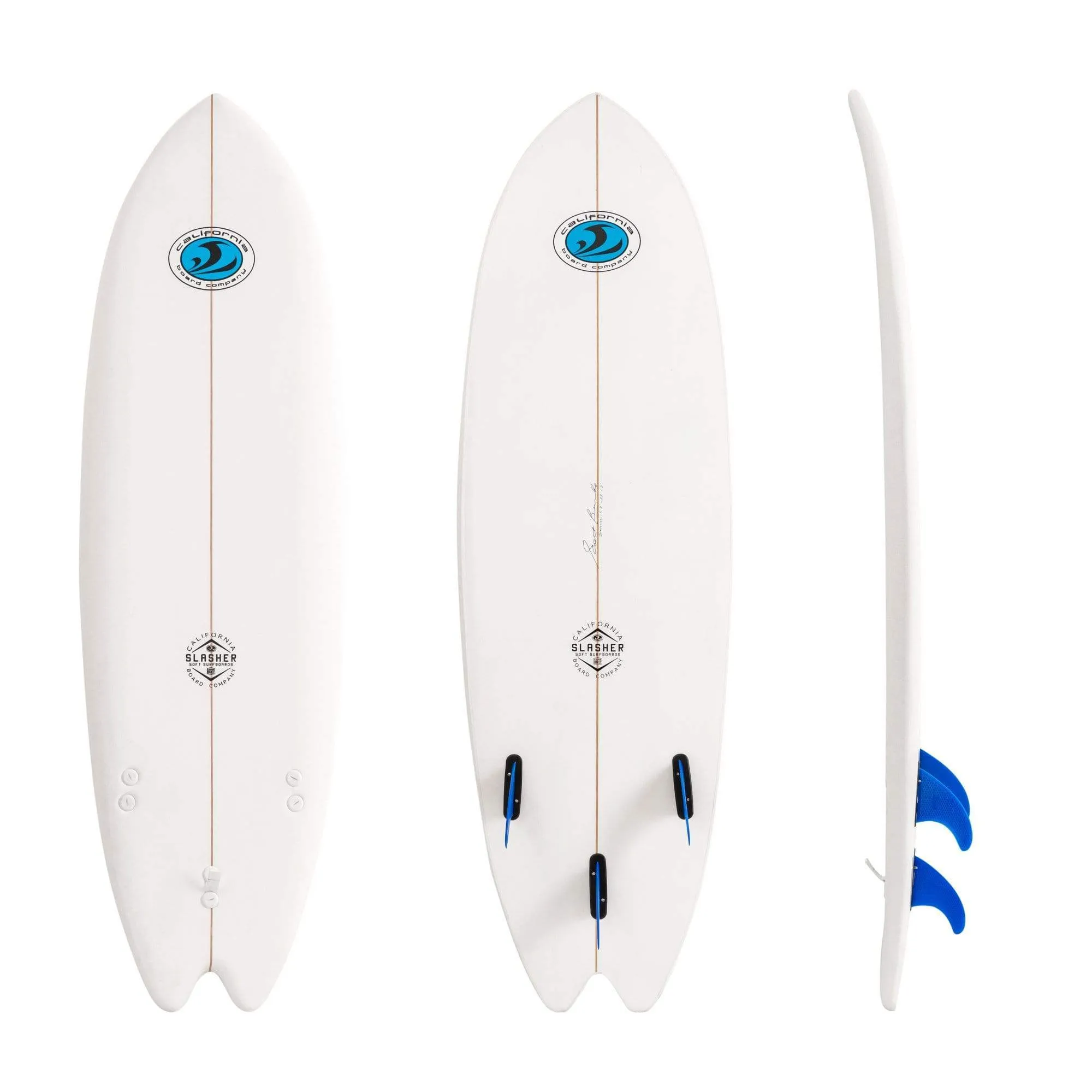 CBC 6'2 Slasher Fish Foam Surfboard Soft Top