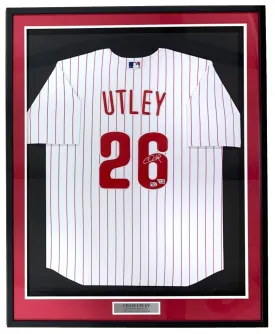 Chase Utley Signed Framed Philadelphia Phillies Nike Limited Jersey Fanatics