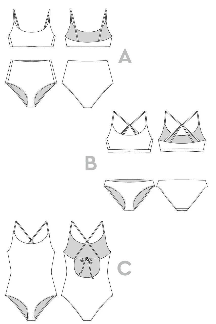 Closet Core Patterns - Faye Swimsuit