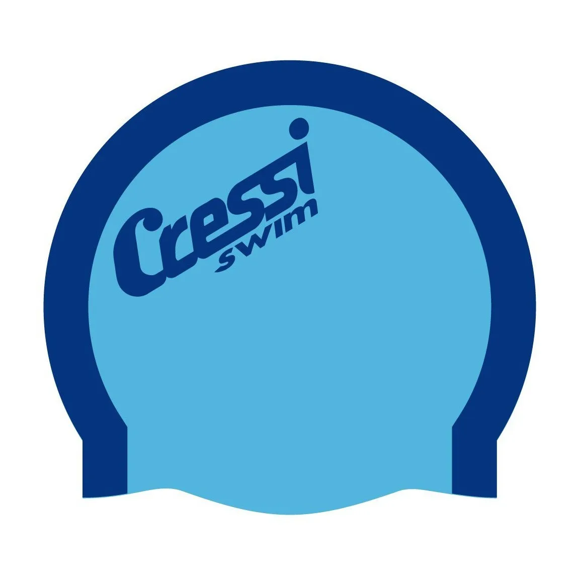 Cressi Bi-Color Silicone Swim Cap