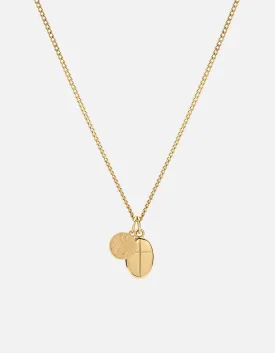 Croix   Mini St Christopher Necklace, Gold Vermeil