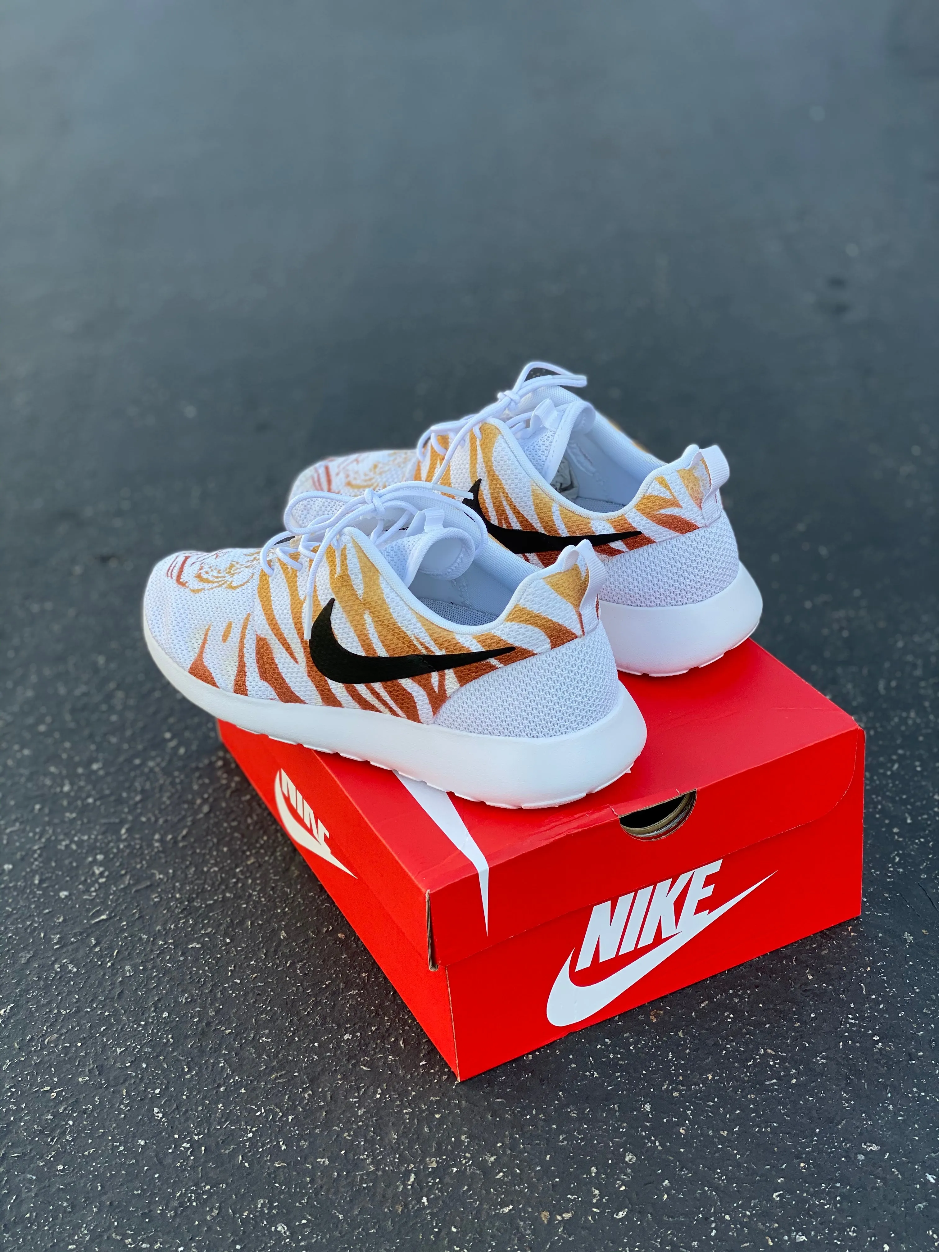 Custom Painted Tiger Nike Roshes