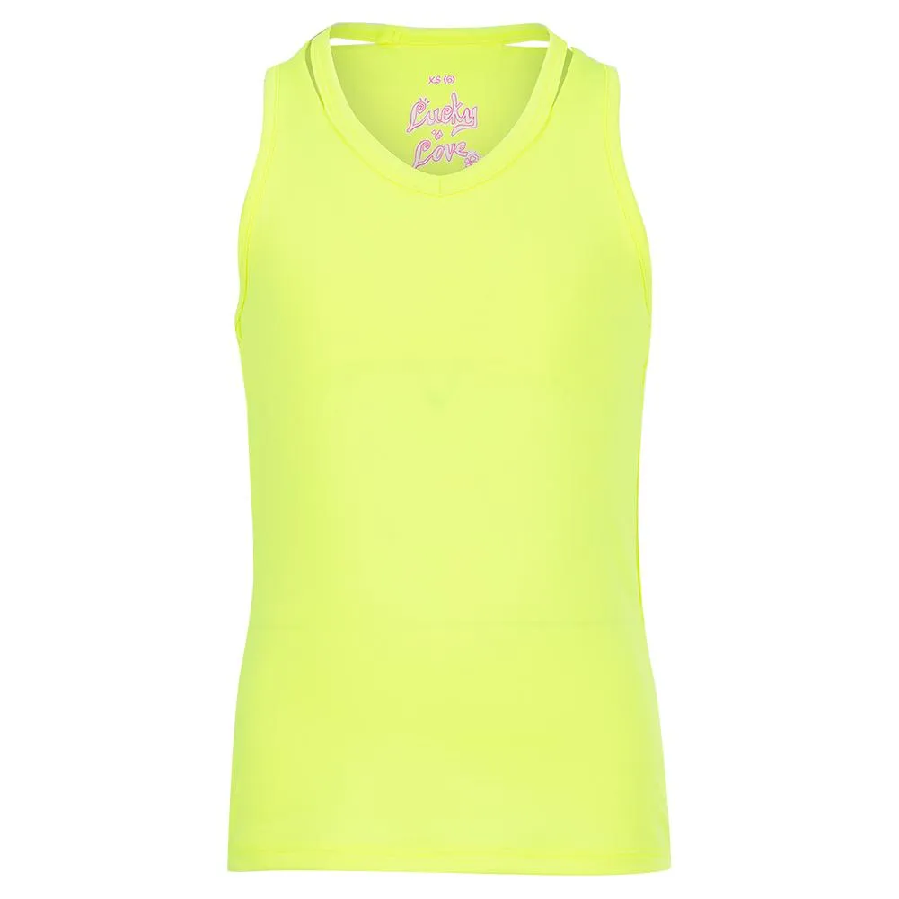 Girls' V-Neck Cutout Tennis Tank