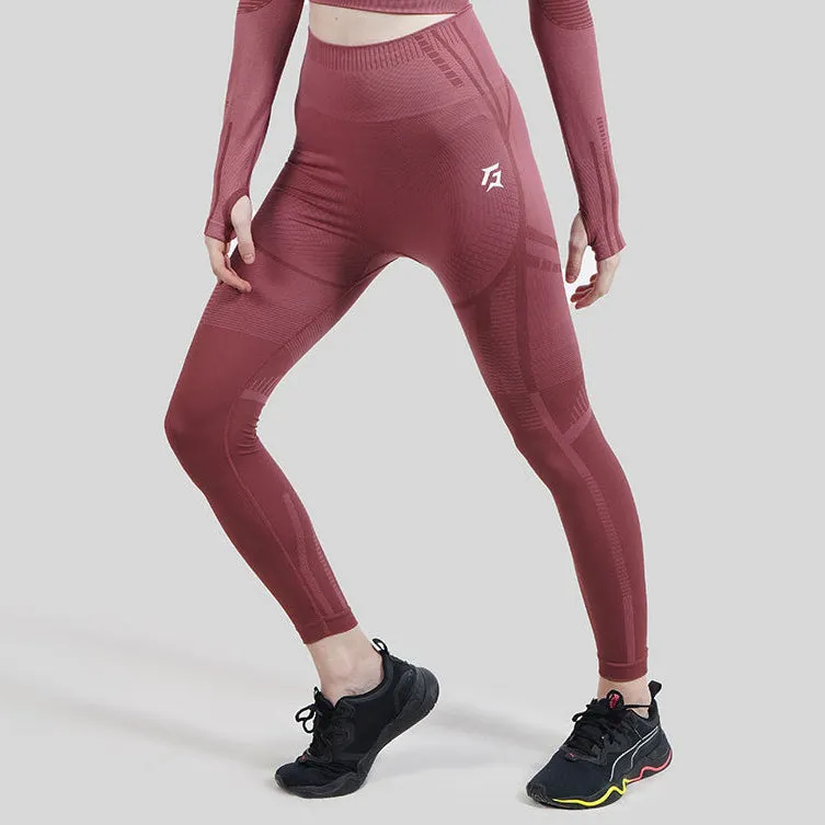 Impulse Seamless Leggings (Maroon)