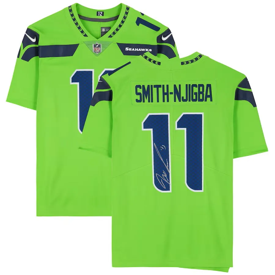 Jaxon Smith-Njigba Signed Seattle Seahawks Green Nike Limited Jersey Fanatics