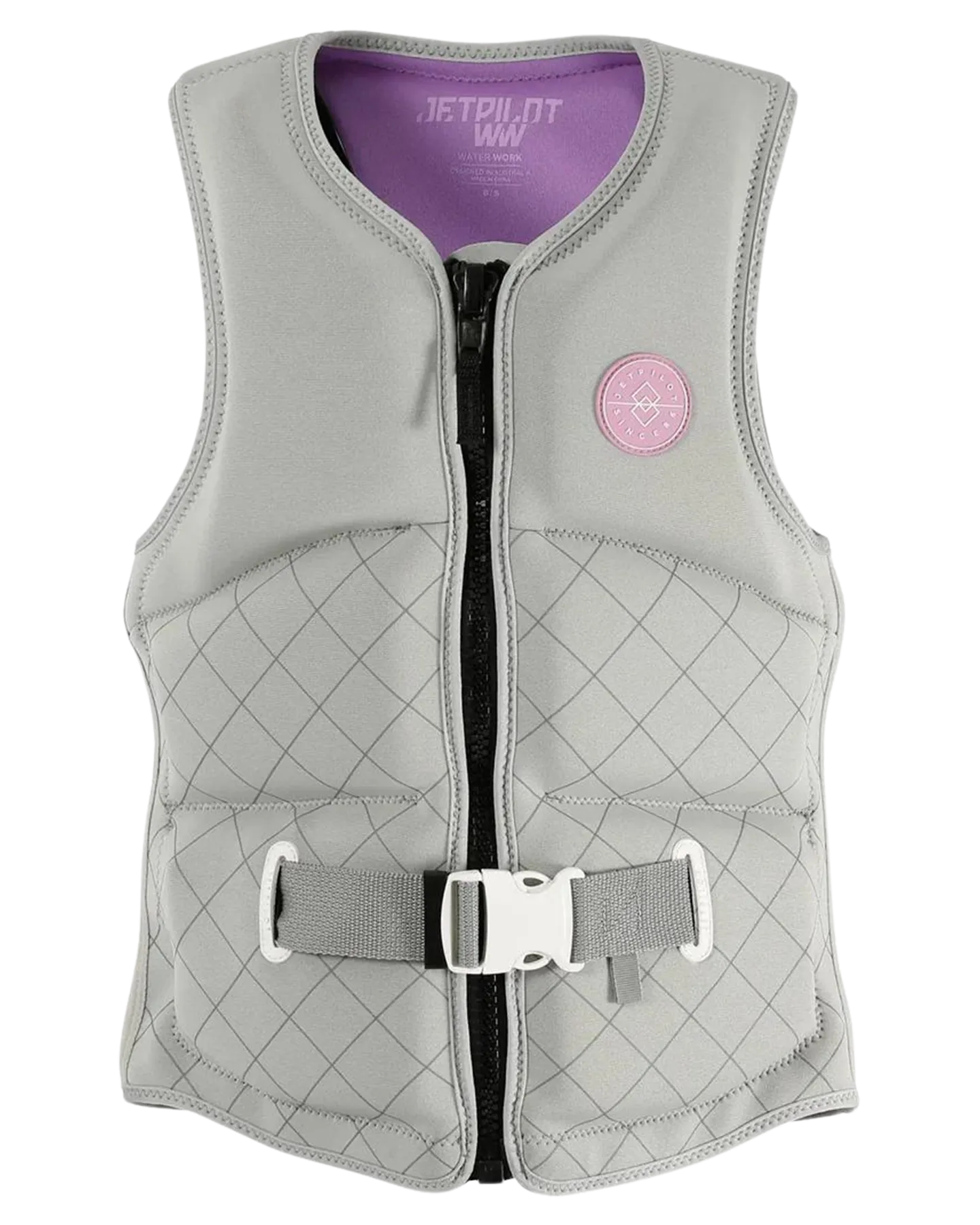 Jetpilot Allure F/E Ladies Neo Vest - Light Grey - 2023