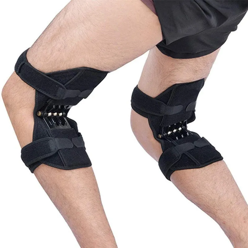 Knee Protector Joint Support Knee Pads Breathable Non-Slip Power Lift Knee Pads Rebound Spring Force Knee Booster Leg Protector