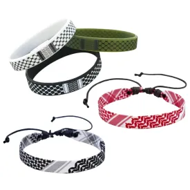 Kufiya Wristband 5pc Variety Pack