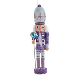 Kurt Adler Hollywood Nutcracker Ornament - Purple Soldier