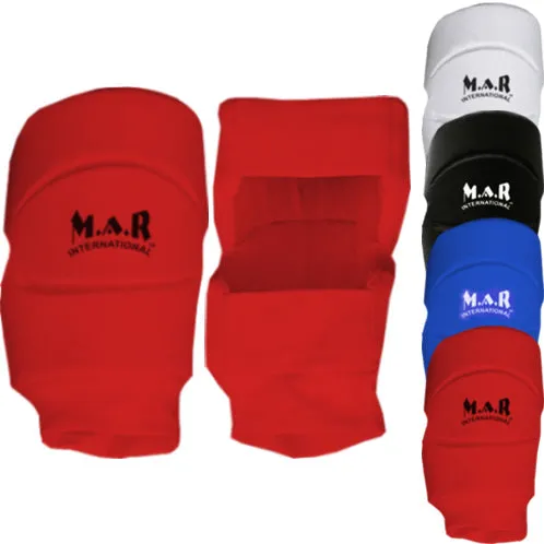 MAR-175C | Red MMA Elasticated Fabric Knee Pads