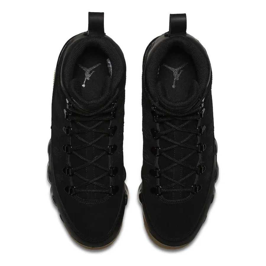 Nike Men's Air Jordan Retro 9 NRG Boot Shoes - Black / Light Gum