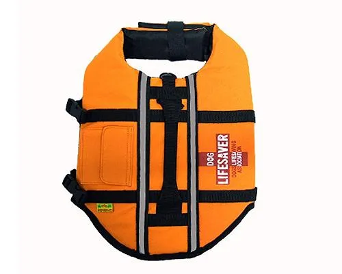 Pet Dog Life Jacket Vest with Adjustable Belt - Orange