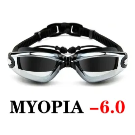 Professional Swimming Glasses Men and Women Ear Plug Waterproof Anti Fog Adult Swimming Pool Goggles Natacion Swim Eyewear