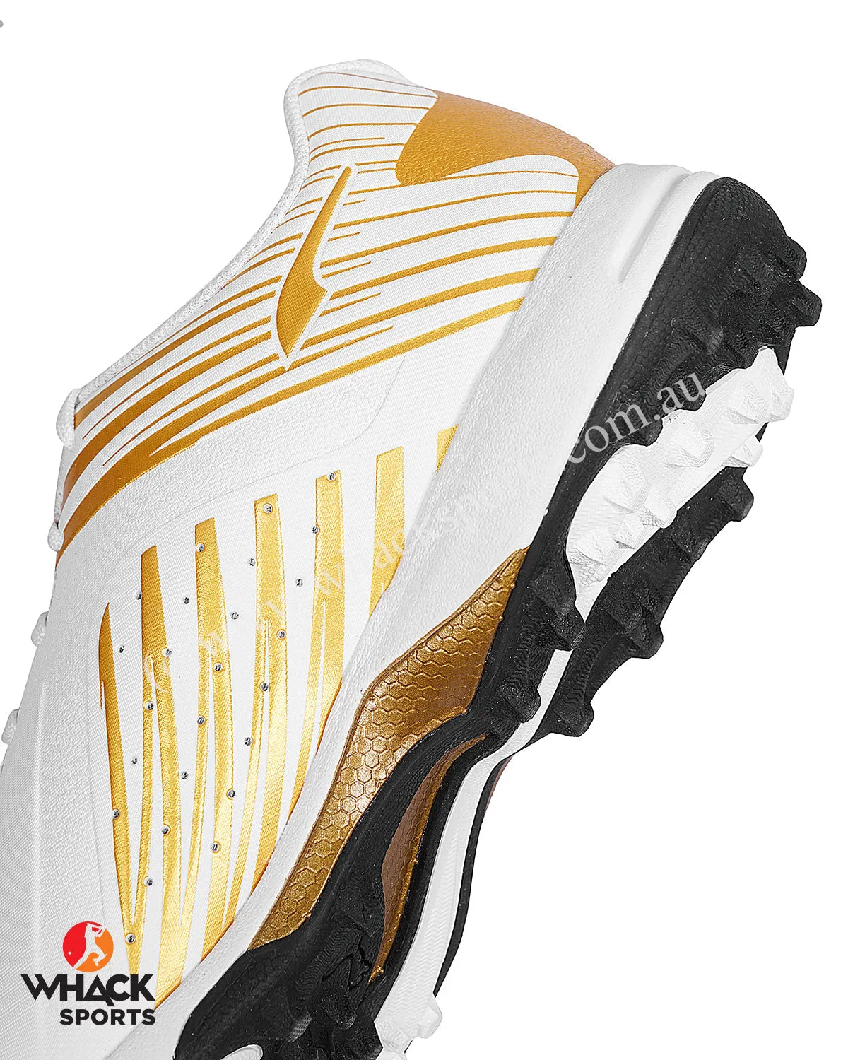 Puma 22 FH - Rubber Cricket Shoes - White/Gold