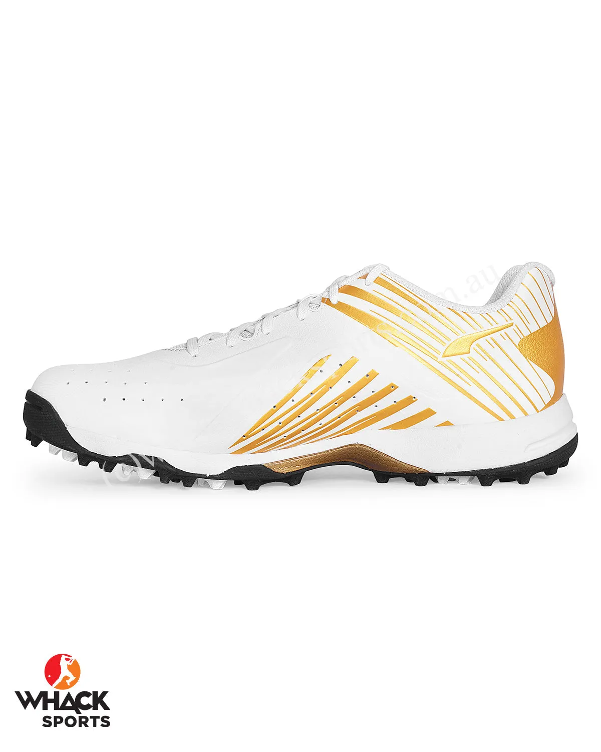 Puma 22 FH - Rubber Cricket Shoes - White/Gold