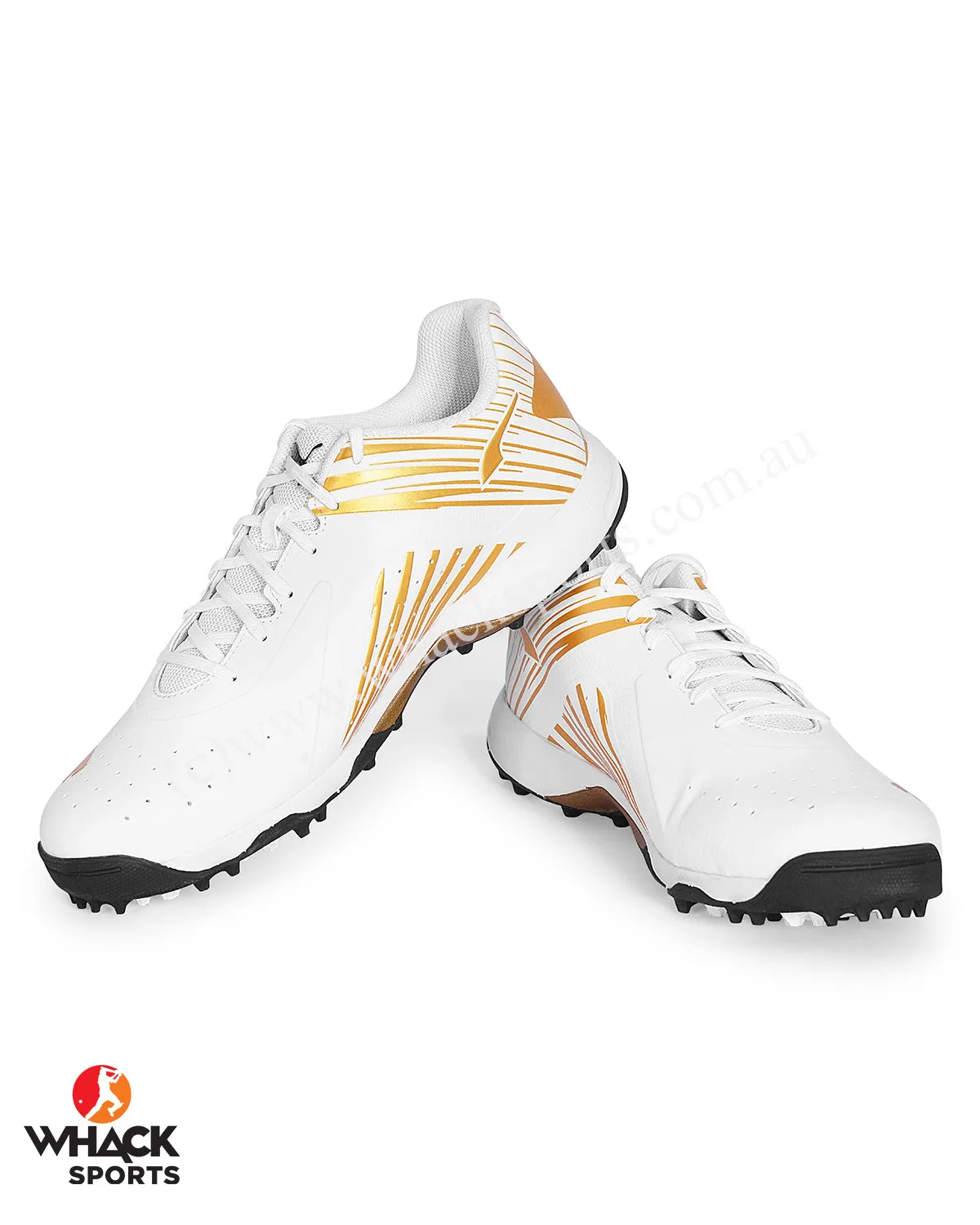 Puma 22 FH - Rubber Cricket Shoes - White/Gold