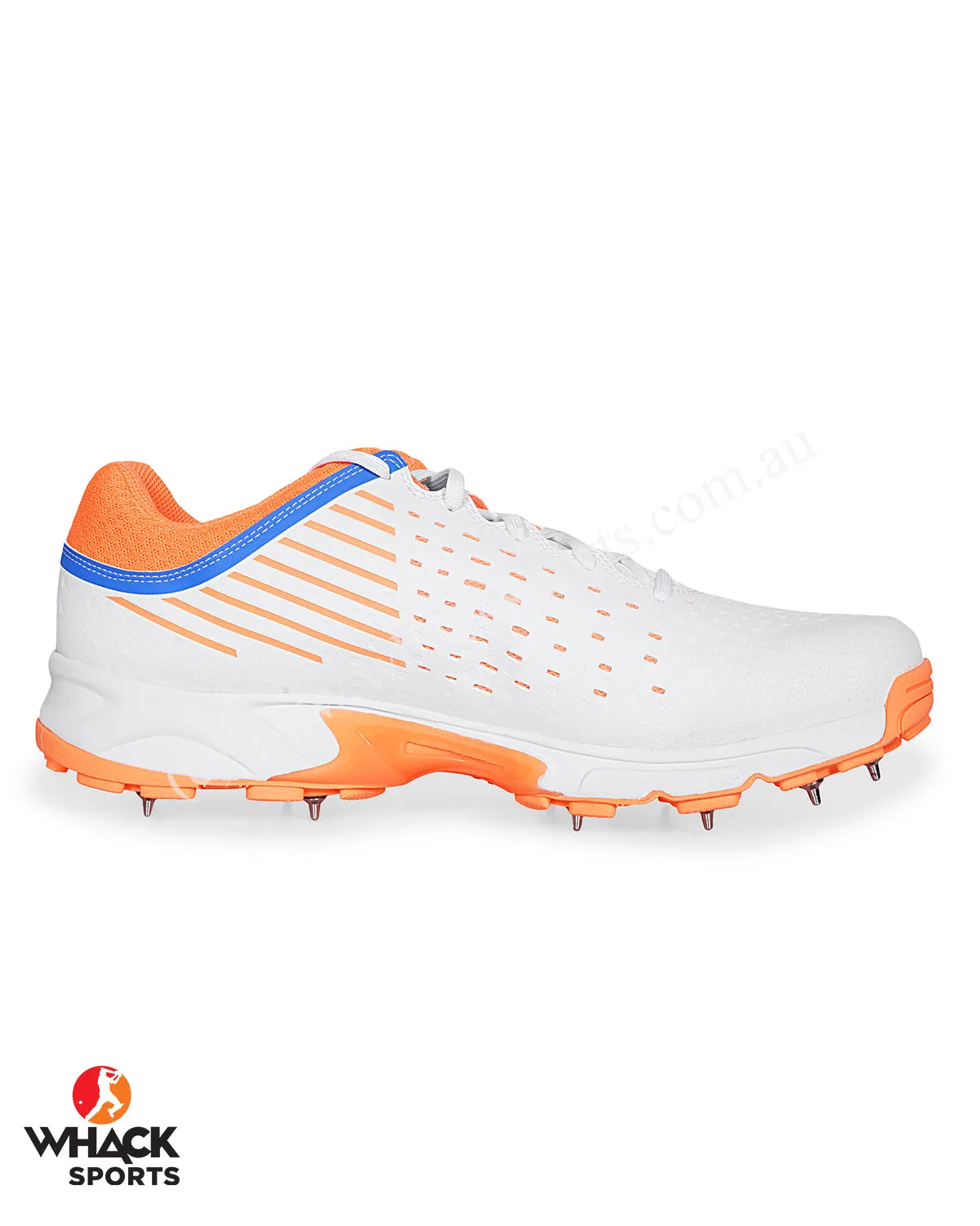 Puma 22.1 Cricket Shoes - Steel Spikes - White Bluemazing Neon Citrus