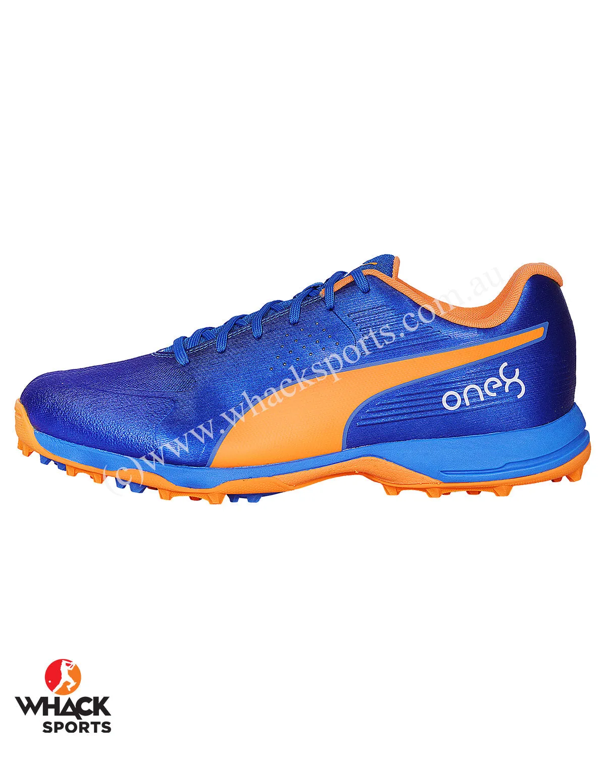 Puma FH 19 - Rubber Cricket Shoes - Bluemazing Orange Glow