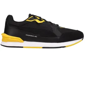 Puma Men's Porsche Legacy Low Racer Shoes - Black / Yellow