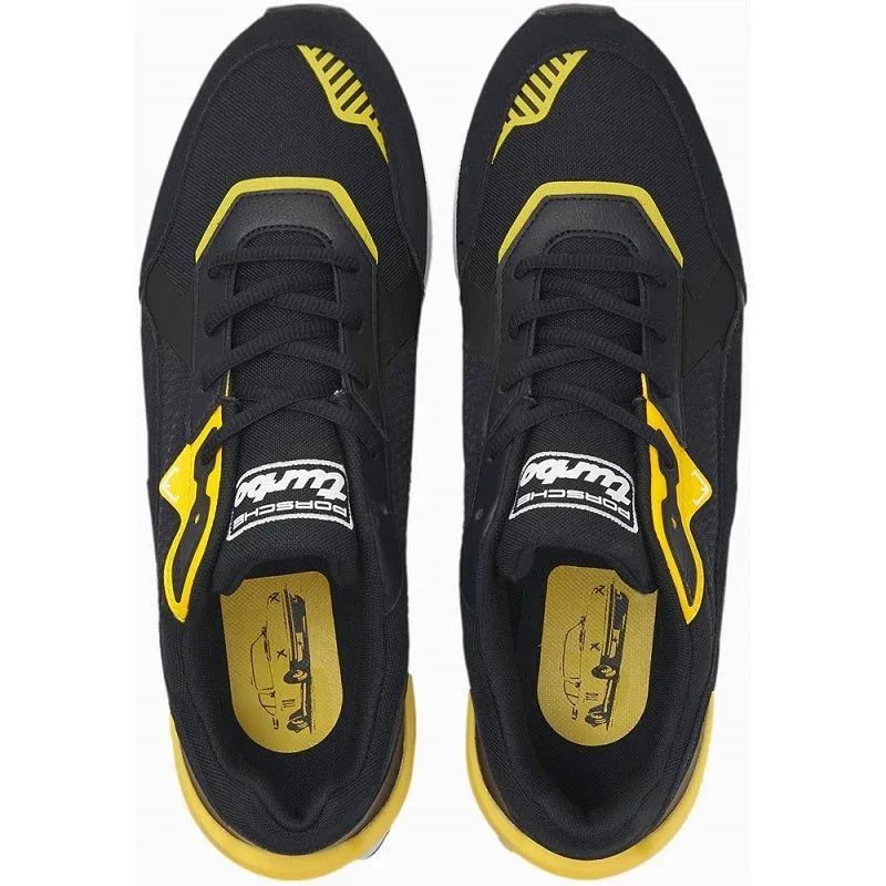 Puma Men's Porsche Legacy Low Racer Shoes - Black / Yellow