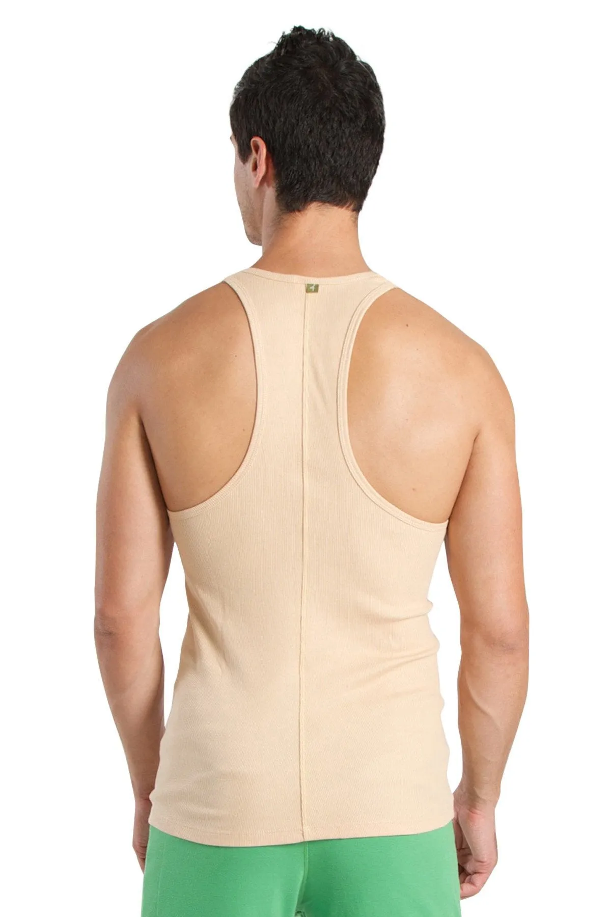 Racer-back Yoga Tank (Sand Beige)