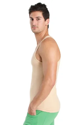 Racer-back Yoga Tank (Sand Beige)