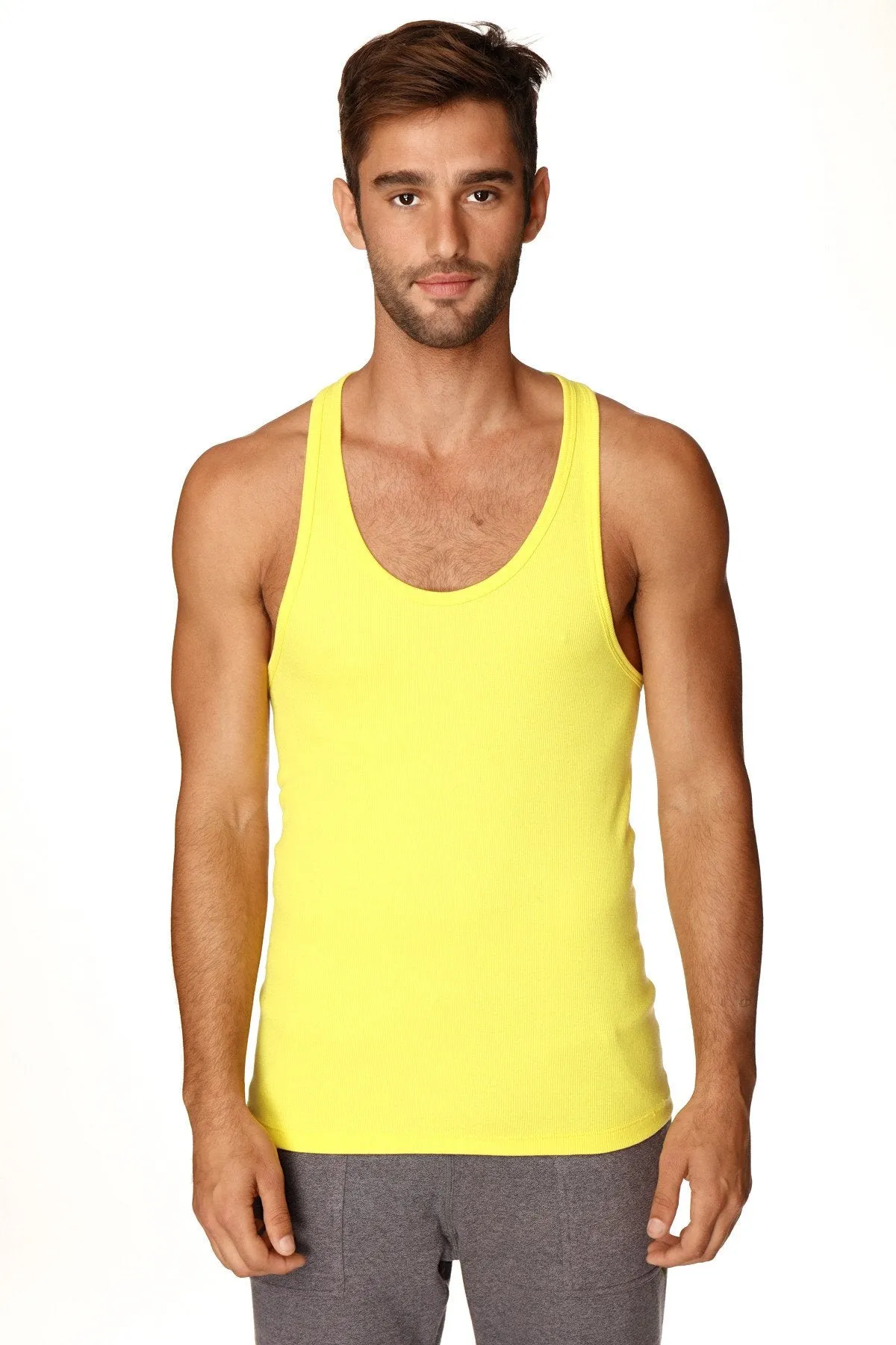 Racerback Yoga Tank Top (Tropic Yellow)