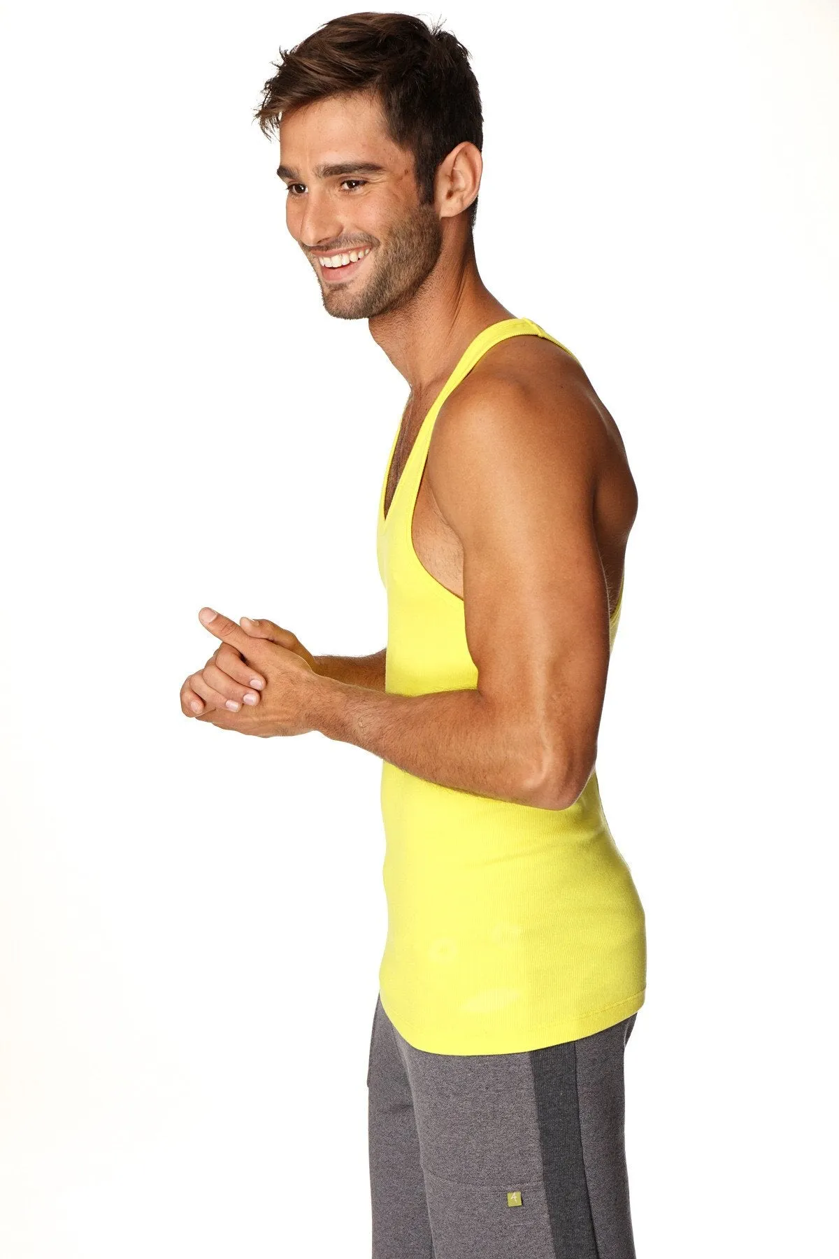 Racerback Yoga Tank Top (Tropic Yellow)