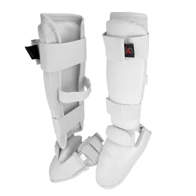 Shin and Instep, Karate, Toe-covered (WKF Style), White