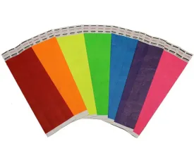 Solid Color Wristbands- 500/Box or 1000/Box