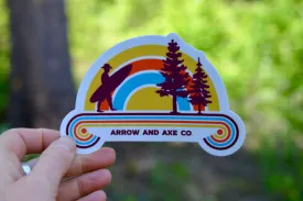 Surfing Cowboy Sticker