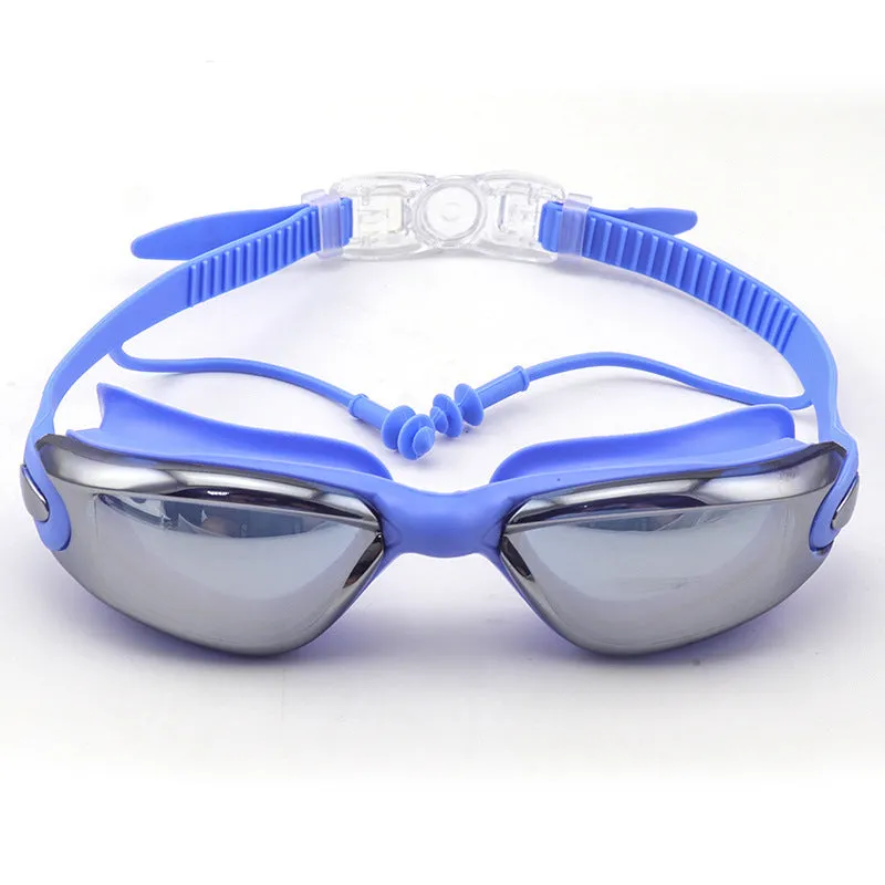 Swimming Glasses Cap Set Professional Equipment for Cross-Border Swimming Goggles Waterproof Anti-Fog HD