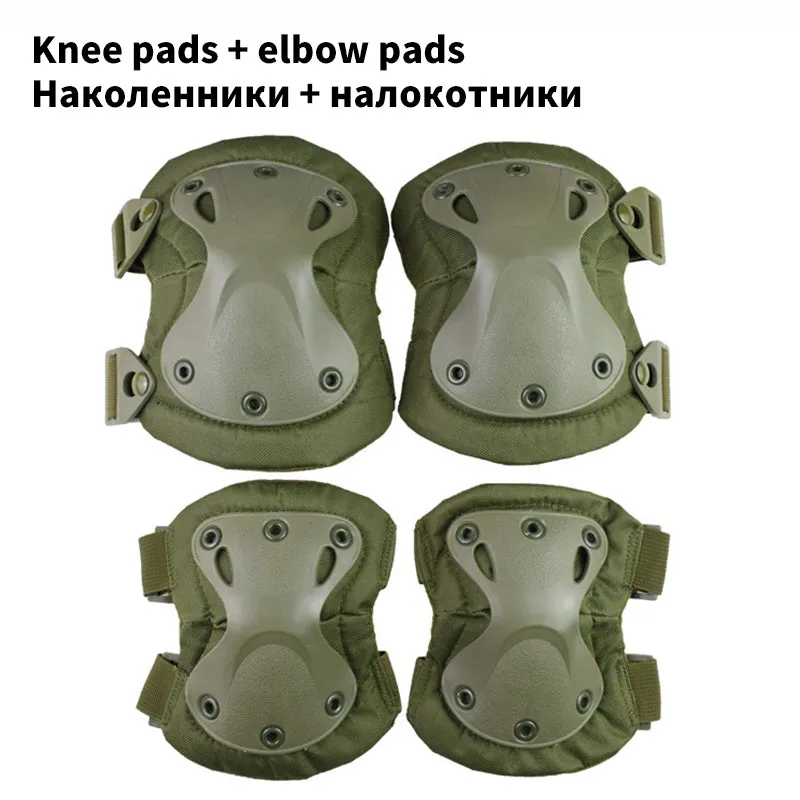 Tactical Knee Pads Pad Elbow CS Military Protector Army Airsoft Outdoor Sport Hunting Knee Padspad Safety Gear Knee Pads Protective Pads