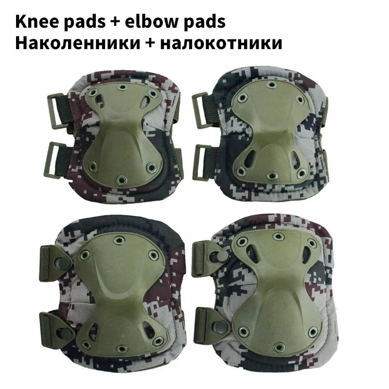 Tactical Knee Pads Pad Elbow CS Military Protector Army Airsoft Outdoor Sport Hunting Knee Padspad Safety Gear Knee Pads Protective Pads