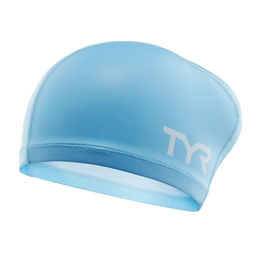 TYR Silicone Comfort Long Hair Adult Swim Cap