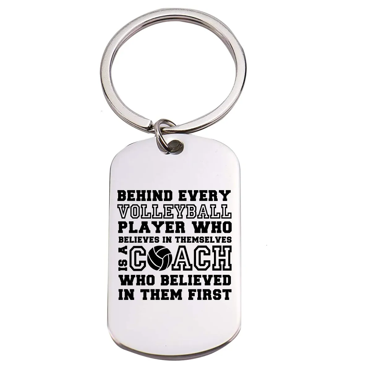 Volleyball Coach Keychain - Behind Every Player - Pick Shape