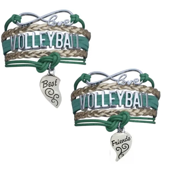 Volleyball Friendship Bracelets Set - Pick Your Team Colors